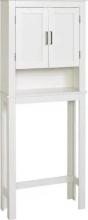 Glacier Bay Shaker 26.7 in. W x 68 in. H x 10.1 in. D White Over The Toilet Storage with Adjustable
