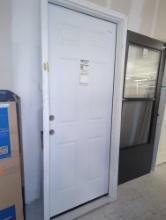 JELD-WEN (Door Jam has Some Paint Chips) 6-Panel Primed Right-Hand Inswing Steel Prehung Front Door