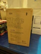 StyleWell 4 in. Full Size Charcoal Infused Cooling Memory Foam Mattress Topper, Retail Price $105,