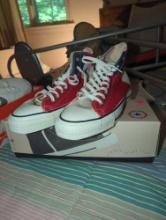 (UPBR1) DISCONTINUED CONVERSE CHUCK TAYLOR ALL STAR A/S COLOR RED WHITE AND BLUE. BLOCK HI, MENS