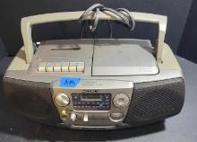 Sony AM/FM Cassette CD Player $5 STS