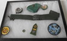 GIRL SCOUT COLLECTIBLES BELT AND COMPASS