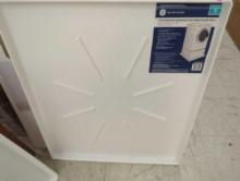 GE Universal Low Profile Washer Tray in White, Appears to be New Retail Price Value $34, What you