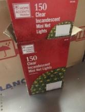 Home Accents Holiday 150 Clear Incandescent Mini Net Lights, Tested and Works, 4 Ft x 6Ft Lighted