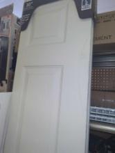 JELD-WEN 30 in. x 80 in. 6 Panel Colonial Primed Textured Molded Composite Closet Bi-Fold Door,