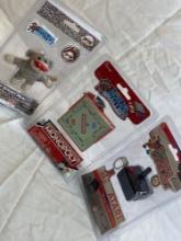 Worlds Coolest: Atari sound effect joystick & 2 collectibles of Worlds Smallest: Sock Monkey &