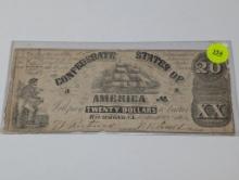 1861 Currency - Confederate States of America - $20