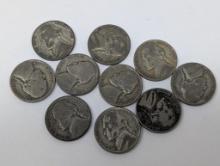 1942 P,S Nickel - Jefferson (10 coins) silver