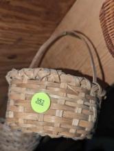 (GAR) Lot of 8 Woven Baskets in an Assortment of Styles and Patterns, Height Sizes Ranging From 2"