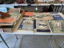 Flat of Assorted Tractor Manuals