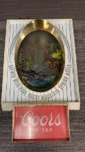 COORS ON TAP LIGHTED 3D WATERFALL SIGN