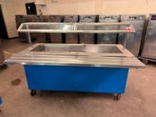 Delfield Shelleyglas NSF Custom KCI-74-NU Ice Pan Serving Counter, Mobile Salad Bar