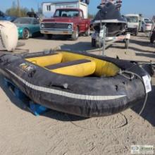 INFLATABLE RAFT, 8FT NORTH PAK OUTDOOR, 15LB MAXIMUM THRUST ELECTRIC MOTOR RATING, 425LB MAX CAPACIT