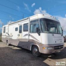 MOTORHOME, 1999 TRIPLE E RV COMMANDER, APPROX 32FT, 6.8L FORD TRITON ENGINE, 18000LB GVWR