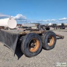 SEMI TRAILER DOLLY, TANDEM AXLE. PARTS MISSING