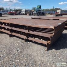 3 EACH. STORM DRAIN GRATES, STEEL CONSTRUCTION, APPROX 77IN WIDE X 125IN LONG X 12IN HIGH
