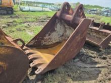 QTY OF ASSORTED SIZE EXCAVATOR BUCKET