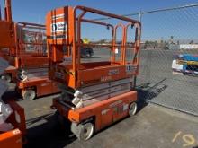 2017 SNORKEL S3219E SCISSOR LIFT SN:S3219E-04-170904356 electric powered, equipped with 19ft.