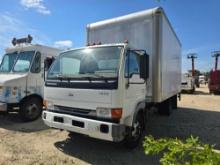 2003 NISSAN UD VAN TRUCK VN:554046 16ft cab over box truck with lift gate 4 cylinder turbo diesel