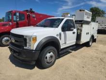 2017 FORD F550 SERVICE TRUCK VN:1FDUF5HT2HEC91106 4x4, powered by 6.7L V8 diesel engine, equipped