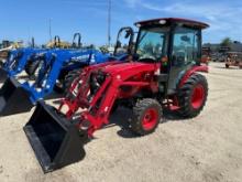 NEW TYM 4215 TRACTOR LOADER SN-D00091 4x4, powered by Cummins diesel engine, equipped with EROPS,