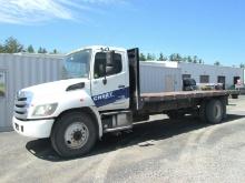 FLATBED TRUCK 2014 HINO 338 SINGLE AXLE 24' FLATBED TRUCK SN 5PJNV8JTXE4S53261 powered by HINO 7.6