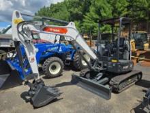 2023 BOBCAT E35 HYDRAULIC EXCAVATOR SN-915186, powered by diesel engine, equipped with OROPS, front