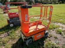 2019 JLG 1230ES SCISSOR LIFT SN:M130005486 electric powered, equipped with 12ft. Platform height,