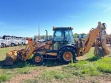 2011 CASE 580N TRACTOR LOADER BACKHOE 4x4, powered by diesel engine, equipped with EROPS, air, heat,