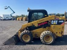 CAT 246DC3H2 SKID STEER SN:BYF00940 powered by Cat diesel engine, equipped with EROPS, air, heat,