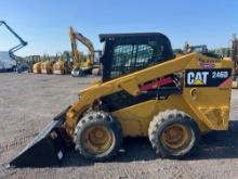 CAT 246DC3H2 SKID STEER SN:BYF02268 powered by Cat diesel engine, equipped with EROPS, air, heat,