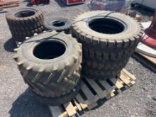 (4) 7.50 x 16 TIRES & (3) 26 X 12.00/12 TIRES TIRES, NEW & USED