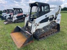 BOBCAT T750 RUBBER TRACKED SKID STEER SN:ATF613407 powered by diesel engine, equipped with rollcage,
