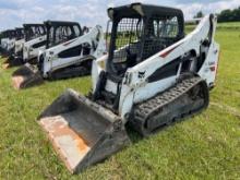 2018 BOBCAT T590 RUBBER TRACKED SKID STEER SN:ALJU26514 powered by diesel engine, equipped with