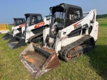 2018 BOBCAT T590 RUBBER TRACKED SKID STEER SN:ALJU26525 powered by diesel engine, equipped with
