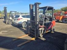 HANGCHA CPYD30-XW71F FORKLIFT SN:A5BJ21801 powered by LP engine, equipped with OROPS, 6,000lb lift