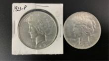 1923 & 1926-D US Peace Dollars