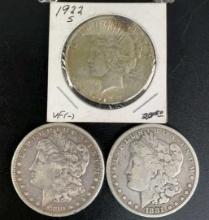 (3) Silver Dollar Coins