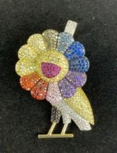 .925 Gold 25g Peacock Pendant