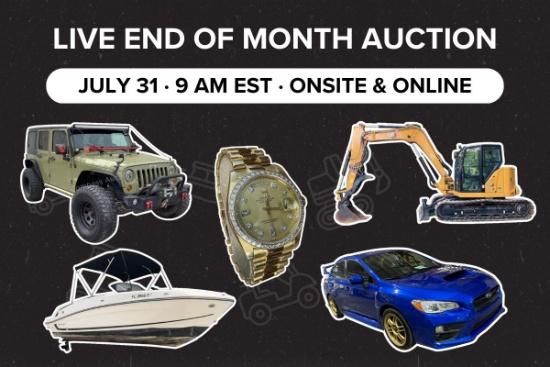 LIVE July End of Month Auction