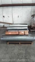 Lot on 2 Pallets of Various Size Venting Duct Pipe