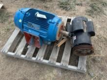 3 Phase 20HP Electric Motor & 5HP Single Phase Motor