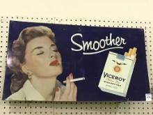 Metal Adv. Viceroy Cigarette Sign-1954