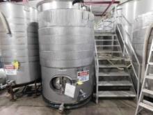 1,000 Gallon Stainless Steel Wine Storage Tank w/Glycol Jacket (LOCATED IN WINERY)