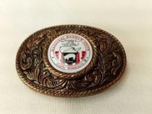 BELT BUCKLE NATIONAL BARROW SHOW AUSTIN MN NO SERIES # OR YEAR