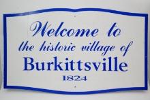 Welcome to the Historic Village of Burkittsville 1824 Metal Poster