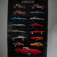 Corvette Poster 1957-1994 Evolution