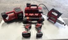 Milwaukee Driver, Impact Wrench, Grinder, Grease