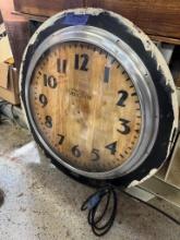 322 Warren Telechron Clock w/ Wooden Frame + Extras