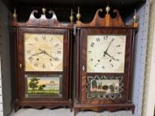 461 (2) Pillar & Scroll Clocks